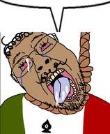 bloodshot_eyes brown_skin countrywar crying cum italian_chad(namefag) italy queen_of_spades shitalian speech_bubble_empty variant:bernd yellow_teeth // 950x1157 // 168.1KB