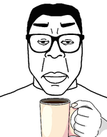 coffee cup drink glasses hair hand holding_object series:chuddified_soyjaks series:skinny_soyjaks subvariant:chudplier subvariant:redrawn_chudplier subvariant:redrawn_plier template transparent_background variant:chudjak variant:markiplier_soyjak // 900x1150 // 50.5KB