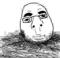 beard compressed glasses low_quality low_resolution soyjak variant:poopson variant:unknown // 231x222 // 3.7KB