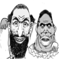 a_wyatt_mann black_hair chud_troon_alliance happy_face happy_merchant jews manipulated nas:happy_jewish nigger oldfag poor // 500x500 // 138.4KB