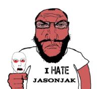2soyjaks angry blood i_hate punisher_face soyjak subvariant:science_lover variant:jasonjak variant:markiplier_soyjak // 1017x935 // 471.8KB