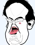 ear fucking glasses hair intestines mole open_mouth soyjak traced variant:eric_butts // 978x1256 // 219.2KB