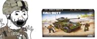 army hair marine mega_bloks open_mouth soldier soyjak stubble tank text toy uniform united_states variant:excited_soyjak // 2360x960 // 1.2MB