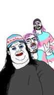 3soyjaks alicia_teresa_mullens chris_tyson clothes fat full_body hair hand hat lips open_mouth pedophile smile stubble subvariant:scholar tongue tranny transgender_flag variant:alicia variant:bernd variant:gapejak // 396x700 // 10.7KB