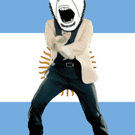 angry animated argentina country dance flag flag:argentina full_body gangnam_style glasses irl open_mouth soyjak stubble sun variant:cobson // 300x460 // 504.9KB