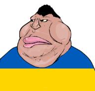 brown_skin countrywar fat flag flag:ukraine hair nikocado_avocado obese soyjak ukraine variant:meximutt // 888x849 // 24.1KB