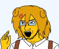 06eb anger_mark angry artist:xJanny blush clothes dog_ear ear femjanny glasses hair hand janny looking_up open_mouth ponytail stubble transparent_background variant:soyak yellow_skin // 1200x1000 // 39.7KB