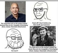 amazon calarts closed_mouth comic communism concerned frown glasses jeff_bezos lenin smile so_true soyjak stubble subvariant:soyak_(irritated) text thing_japanese variant:soyak // 750x678 // 61.9KB
