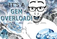 gem glasses happy holding_object smile soyjak stubble text variant:slinkyjak // 849x582 // 226.5KB