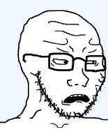 artist:crimsonvoidhydra1488 beard disgusted edit glasses open_mouth transparent transparent_background variant:soyak // 644x800 // 15.2KB