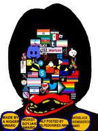aids anti_slopjak anti_soybooru anti_soytan antifa autism award black_lives_matter boyfriend_(friday_night_funkin') brown_skin communism discord flag:Philippines flag:armenia flag:azerbaijan flag:china flag:india flag:isis flag:israel flag:lgbt_pride_flag flag:mexico flag:minor_attracted_person flag:palestine flag:russia flag:taiwan flag:transgender_pride_flag flag:ukraine flag:united_states fortnite friday_night_funkin' hammer_and_sickle jackparty_soy jartycuck kike linux lips meta:tagme onion puzzle reddit ribbon slopjak snapchat soybooru star_of_david stopasianhate stubble telegram tiktok tumblr twitter vantablack variant:lennonjak variant:soytan windows x yellow_teeth // 600x800 // 127.3KB