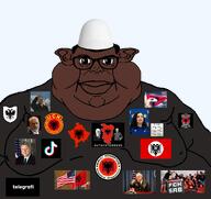 albania bill_clinton black_skin eagle edi_rama enver_hoxha glasses kosovo kosovo_liberation_army plis subvariant:branigger swastika telegrafi tiktok united_states variant:brandon vjosa_osmani wesley_clark // 1674x1582 // 1.0MB