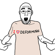 animated arm clothes deformed ear ext=gif flag flag:transgender_pride_flag glasses hand heart nose open_mouth pointing stubble teeth transheart variant:shirtjak white_background white_skin // 618x559 // 214.7KB