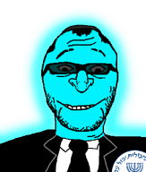 balding blue_skin chuddam_kikestein closed_mouth clothes glasses glowing glownigger hair hat hebrew_text israel jewish_nose jews judaism kike kippah logo menorah mossad necktie smile stubble suit suit_and_tie tinted_glasses transparent_background trend:glowie variant:shabbos_soy // 545x643 // 68.4KB