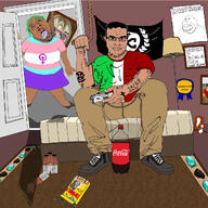 castizo coca_cola feminism hanging meta:tagme mexico meximutt soyjak subvariant:muscular_chud troon variant:bernd variant:chudjak // 1279x1279 // 410.1KB