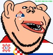 HRVATIROACH amerimutt arrow croat croatia croation flag:croatia flag:croatia_ustasha flag:serbia greentext hrvatska hrvatski lips mutt queen_of_spades roach serbia subvariant:impish_amerimutt tan_skin ustase ustasha ustashe variant:impish_soyak_ears // 598x629 // 39.5KB