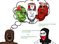 3soyjaks 5soyjaks angry antifa arm black_skin bucket chicken closed_mouth clothes communism dark_skin food fried_chicken front_facing frown fruit glasses green_skin greentext hand hat hood hoodie kfc kool-aid large_eyebrows lips looking_at_you looking_to_the_right mask nigger open_mouth politics punisher_face quote red_skin skinny soyboy soyjak stubble subvariant:gapejak_front subvariant:soyak_34 text thought_bubble trio variant:a24_slowburn_soyjak variant:gapejak variant:markiplier_soyjak2 variant:soyak watermelon weak white_background wojak wrinkles // 1000x750 // 141.4KB