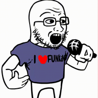 animated clothes friday_night_funkin' full_body glasses heart holding_object i_love microphone open_mouth redraw soyjak stubble text tshirt variant:soyak video_game // 530x582 // 376.2KB