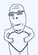 glasses hand heart holding_heart holding_object meta:low_resolution smile soyjak stubble subvariant:nucob template transparent transparent_background variant:cobson wholesome // 170x248 // 4.8KB