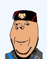 benito_mussolini dictator dictatorship eagle fascism fascist_italy italy military_uniform no_glasses smile soyjak subvariant:wholesome_soyjak uniform variant:gapejak // 1250x1563 // 57.5KB