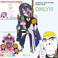 5soyjaks ack anal_sex angry award bloodshot_eyes brainlet brown_hair buff caiculatedrisk clenched_teeth closed_eyes closed_mouth clothes crying cum dr._ratio_(honkai:_star_rail) glasses greentext hair_ornament hanging hello_my_name_is_(sticker) honkai:_star_rail hoyoverse meta:pornographic_content mustache nate nigger noose open_mouth pink_skin pooner purple_hair queen_of_spades raid sex sharty smile snarky_snappy soyjak stubble suicide text thumbs_up tongue tranny transparent_background v-shaped_eyebrows variant:bernd variant:cobson variant:feraljak yellow_hair yellow_teeth // 2048x2048 // 507.7KB