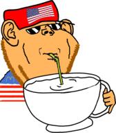 american_flag amerimutt clothes cup glasses hat liquid namefags schlog straw sunglasses variant:impish_soyak_ears // 843x962 // 146.4KB