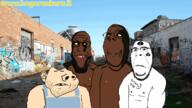 4soyjaks alley animated are_you_soying_what_im_soying arm bbc biting_lip black_skin cap clothes hat hog_cranking masturbation naked queen_of_spades soyjak stubble subvariant:arkansasjak subvariant:hornyson thug_hunter variant:cobson variant:markiplier_soyjak white_skin yellow_sclera // 1200x675 // 729.4KB