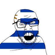 angry country flag flag:uruguay glasses looking_at_you mustache open_mouth soyjak stubble sun teeth uruguay variant:feraljak // 1500x1500 // 25.7KB
