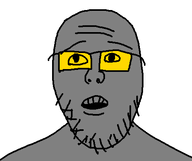 glasses open_mouth soyboy stubble teeth variant:goldenjak wrinkles // 479x401 // 4.0KB