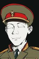 ai_generated closed_eyes closed_mouth clothes collar_tabs ear hat military military_cap soyjak variant:kuzjak // 469x704 // 56.9KB