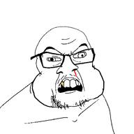 blood brainlet cross_eyed glasses nosebleed retard stubble subvariant:wildjak variant:feraljak // 1500x1500 // 48.2KB