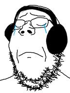 crying glasses headphones soyjak stubble variant:gapejak // 600x800 // 48.0KB