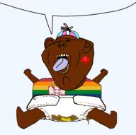 black_skin bwc diaper flag flag:serbia meta:tagme nigger serbia serbian_(user) speech_bubble subvariant:kranos subvariant:pissbaby tongue tranny variant:impish_soyak_ears // 1941x1935 // 758.1KB