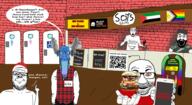 bathroom beanie black_lives_matter brick calm cheese hamburger holding_phone ketchup lgbt microwave millenial mustard phone qr_code reddit restaurant speech_bubble steam subvariant:science_lover the_smiths vaccine variant:a24_slowburn_soyjak variant:el_perro_rabioso variant:markiplier_soyjak variant:shirtjak // 948x518 // 118.7KB