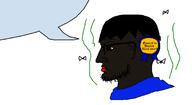 BRIMMIEST_COMMENTS_SECTION☣️☣️☣️_DO_NOT_ENTER☣️☣️☣️ award black_skin blue_shirt brown_skin clothes glasses gooned_to_soytan_again_award hair jartycuck lips nigger nordic_chad red_lips side_profile side_view speech_bubble speech_bubble_empty stink_lines stinky stubble text variant:nordjak yellow_sclera // 1240x675 // 31.4KB