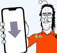 antenna atheism collar collared_shirt down_arrow downvote glasses gold hair long_hair lowered_eyebrows mullet mustache nose_piercing nose_ring orange_eyes orange_shirt reddit reddit_gold reddit_silver showing_phone showing_something silver smirk smug snoo subvariant:mulletjak_phone variant:mulletjak // 1780x1665 // 69.2KB