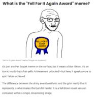 article award fell_for_it_again_award glasses news soybooru soyjak stubble subvariant:soyak_(concerned) variant:soyak we're_famous // 694x699 // 101.0KB