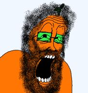 froot glasses green_glasses hair hairy nose open_mouth stem teeth variant:unpaintbucketable_nigger wrinkles // 440x464 // 18.4KB