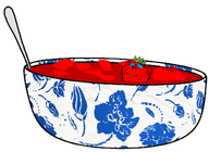 beetroot blue_glasses bowl broot ear glasses red_skin smile soup spoon stem stubble variant:impish_soyak_ears // 1150x836 // 248.1KB