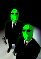 2soyjaks central_intelligence_agency cia_nigger clothes fed federal_agent federal_bureau_of_investigation full_body glasses glowie glowing glownigger grin holding_gun holding_object looking_at_you men_in_black necktie parody smile stubble subvariant:gapejak_front subvariant:wholesome_soyjak variant:gapejak // 710x1000 // 400.8KB