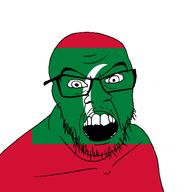angry country flag glasses jacksepticeye looking_at_you maldives mustache open_mouth soyjak stubble teeth variant:feraljak youtube // 1500x1500 // 24.2KB