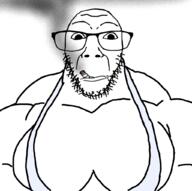 breasts buff cigarettes closed_mouth glasses smoking soyjak stubble subvariant:dykeson variant:dylanjak weed // 1024x1017 // 293.9KB