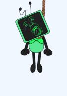 ack antenna artist:Juaco bowtie cartoon crying dandy's_world eyebrows hanging open_mouth robot rope television variant:bernd vee_(dandy's_world) // 1400x2000 // 104.4KB