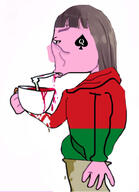 bbc belarus borscht brown_hair countrywar drinking flag flag:belarus oink pig queen_of_spades subvariant:euromutt // 828x1144 // 117.9KB