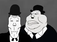 clothes duo hat laurel_and_hardy moustache oliver_hardy parody stan_laurel subvariant:euroaryan suit variant:meximutt vintage // 1024x764 // 135.7KB
