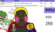 4chan anime award brown_skin fat frog hair laughing nate pepe reddit shartycuck smug soyjak_party variant:alicia variant:gapejak variant:soyak yotsoyba // 673x400 // 46.3KB