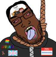 ALFIE_IS_A_PAJEET_NIGGER_LARPING_AS_A_BRIT_THAT_IS_OBSESSED_WITH_ANONGODS ack alfietheboorufag(user) anon anonymous autism autist bloodshot_eyes chud_(boorufag) chud_(soybooru) dan faggot flag:transgender_pride_flag flag:united_kingdom gay gay_flag jacket name_tag rent_free roblox rope sign soybooru sprunki subvariant:chudplier subvariant:muscular_chud suicide text tranny variant:chudjak zipper // 771x792 // 373.9KB