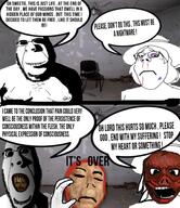 2soyjaks biting_lip blood bruise closed_mouth clothes comic creepy evil female glasses hair hat horror its_over ominous soyjak speech_bubble stubble subvariant:gapejak_female text variant:cobson variant:gapejak you_were_one_i_ker // 1199x1390 // 444.3KB