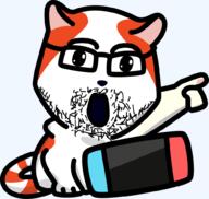 emoticon glasses marsey nintendo nintendo_switch open_mouth pointing rdrama soyjak stubble variant:two_pointing_soyjaks video_game // 1000x949 // 165.6KB