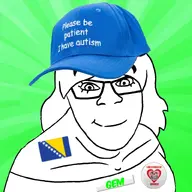 autism baseball_cap bosnia divorce female femjak flag:bosnia_and_herzegovina meta:namefags olgol_(spadedfaggot) series:foidjaks smile subvariant:female_feraljak variant:feraljak woman // 800x800 // 286.2KB